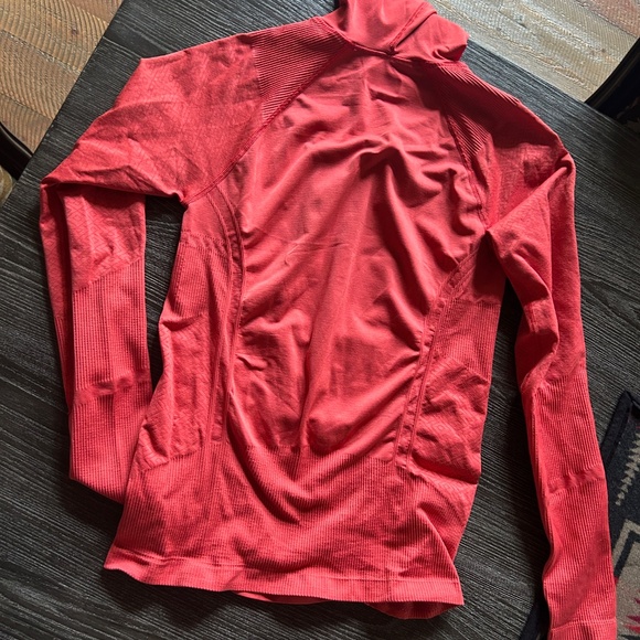 Athleta Orange Funnel Neck Hoodie Women's Size S - Picture 8 of 8